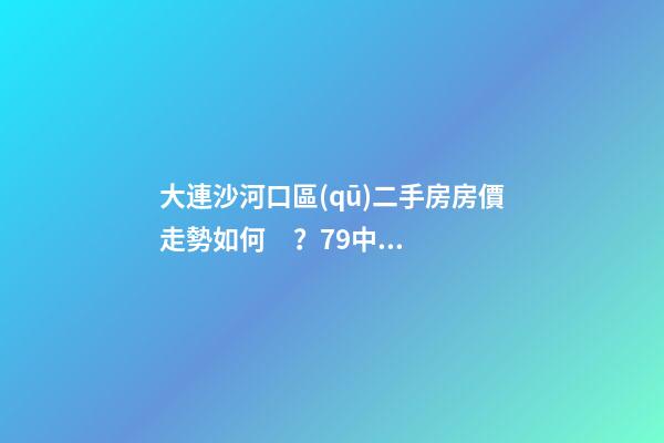 大連沙河口區(qū)二手房房價走勢如何？79中學(xué)區(qū)房哪些受熱捧？